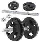 Hantla żeliwna regulowana 10kg + zaciski HRD