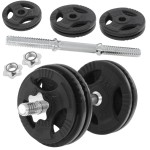 Hantla żeliwna regulowana 15kg + zaciski HRD