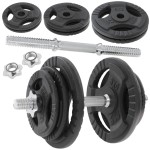 Hantla żeliwna regulowana 20kg + zaciski HRD