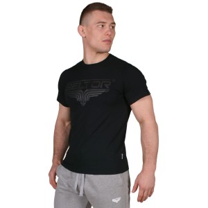 T-Shirt Slim BLACK ON BLACK Koszulka Beltor